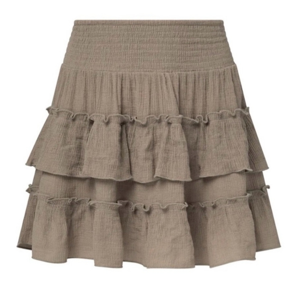 Rachel Parcell Smocked Ruffle Skirt NWT
